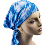 Long Wrap - Lycra Accessories Cherie Blue Print 