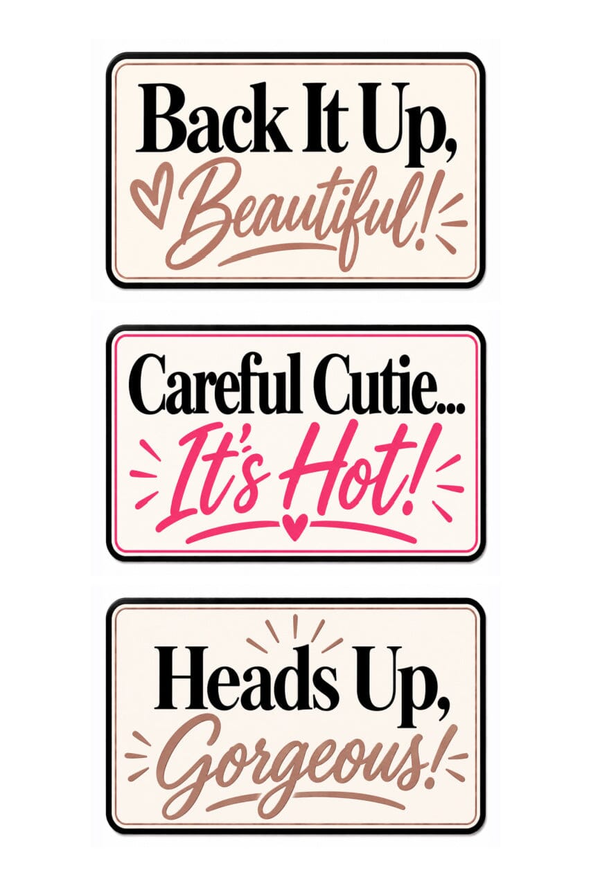 Wig Girl Caution Magnet magnetsusa 