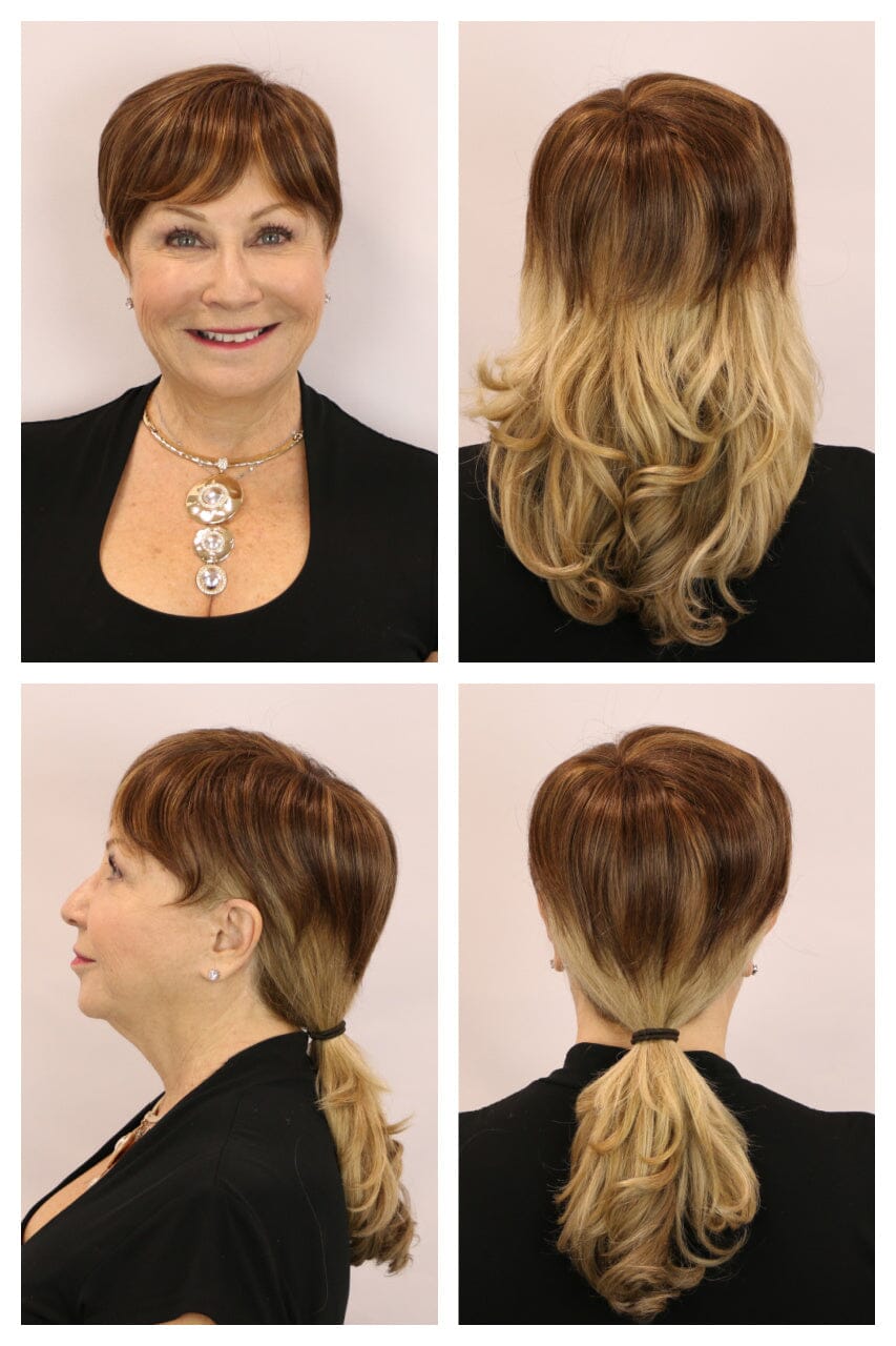 Mono Short Top Hair Pieces Godiva's Secret Wigs 