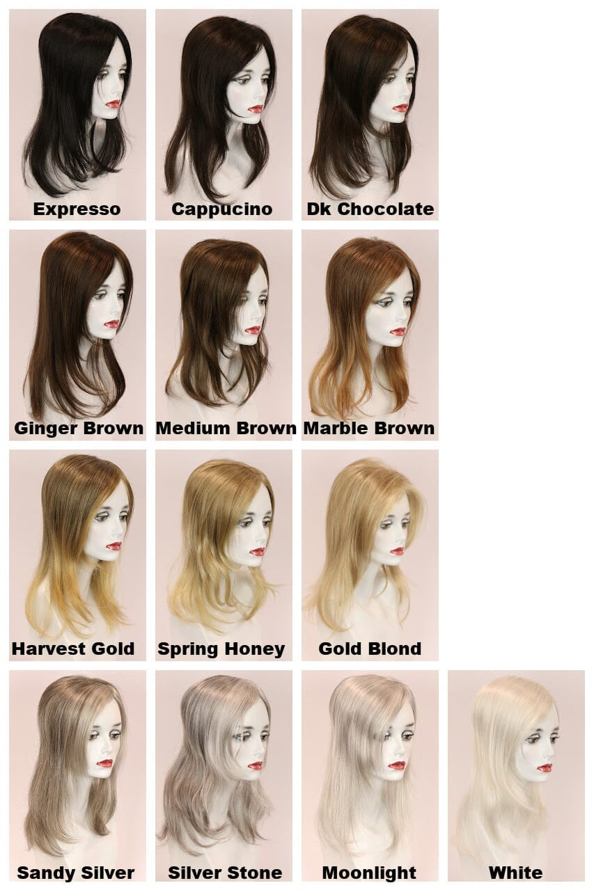 Mono Long Top Hair Pieces Godiva's Secret Wigs 