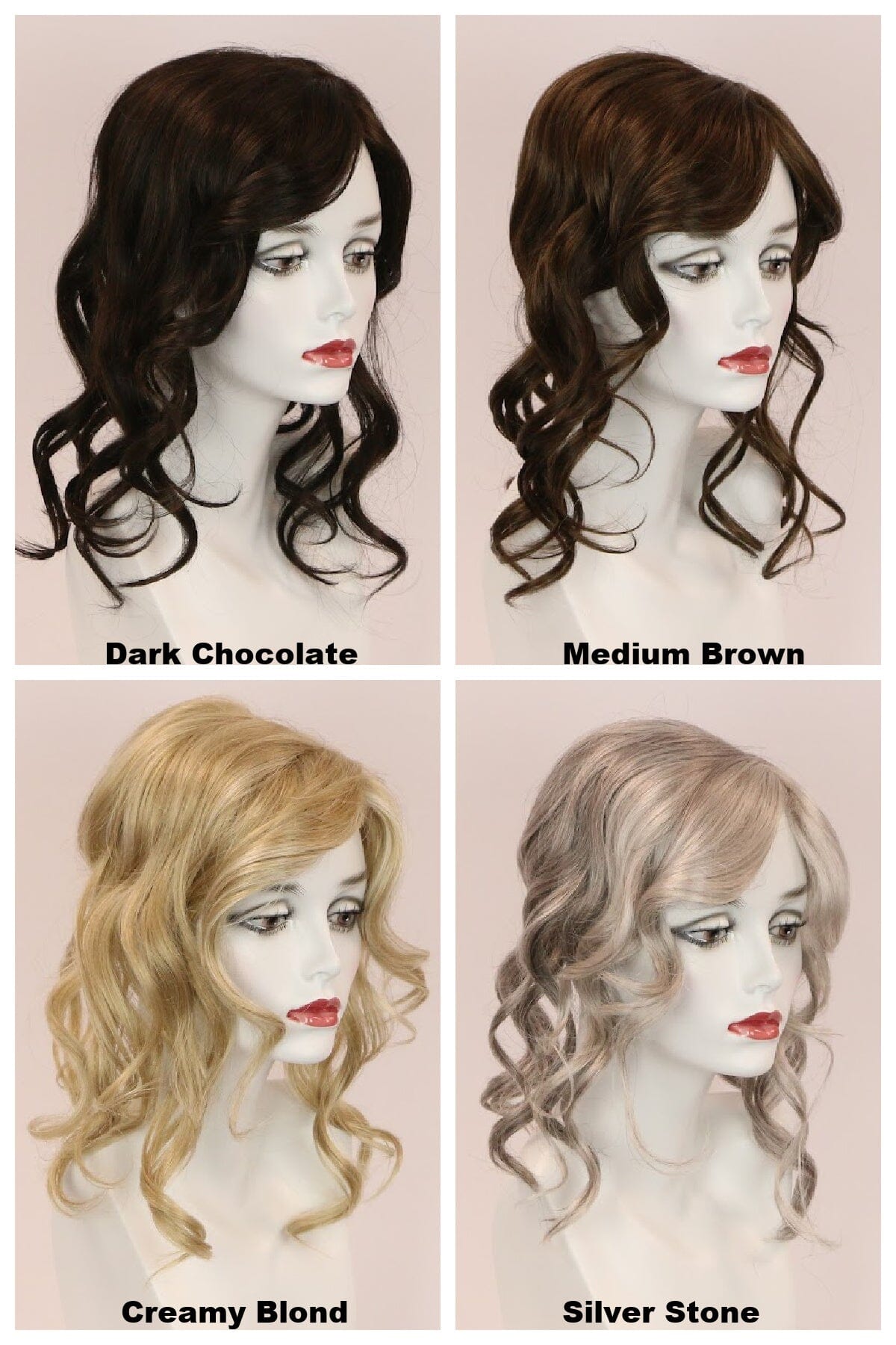 Mono Wavy Top Hair Pieces Godiva's Secret Wigs 