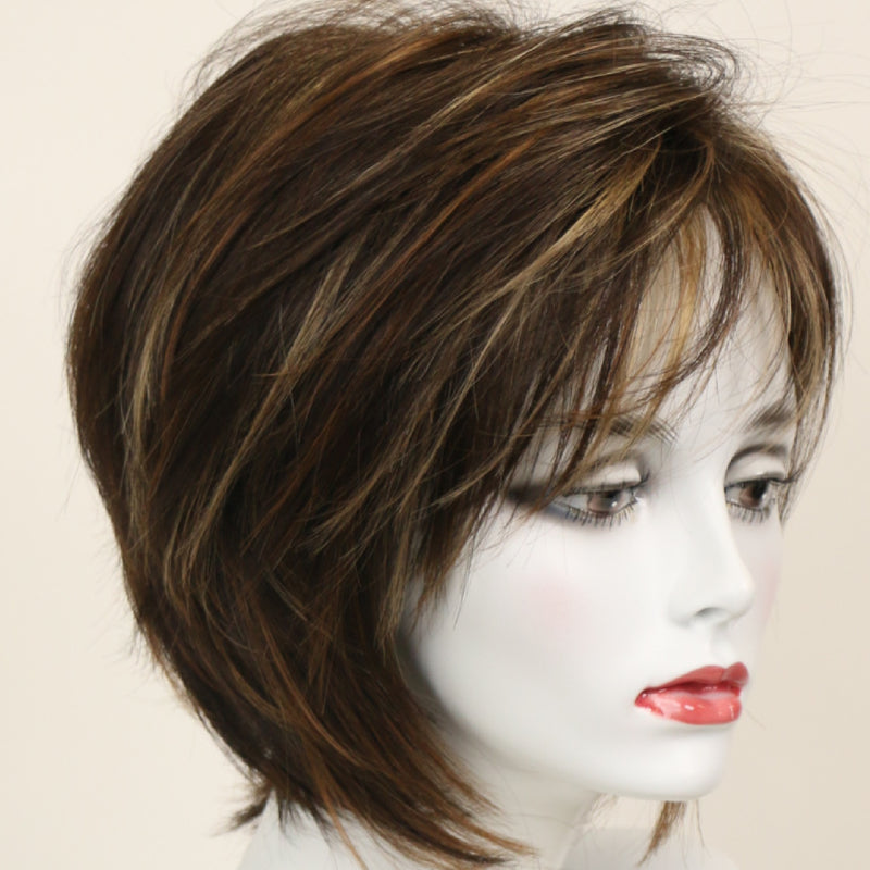 Chocolate Swirl wig color