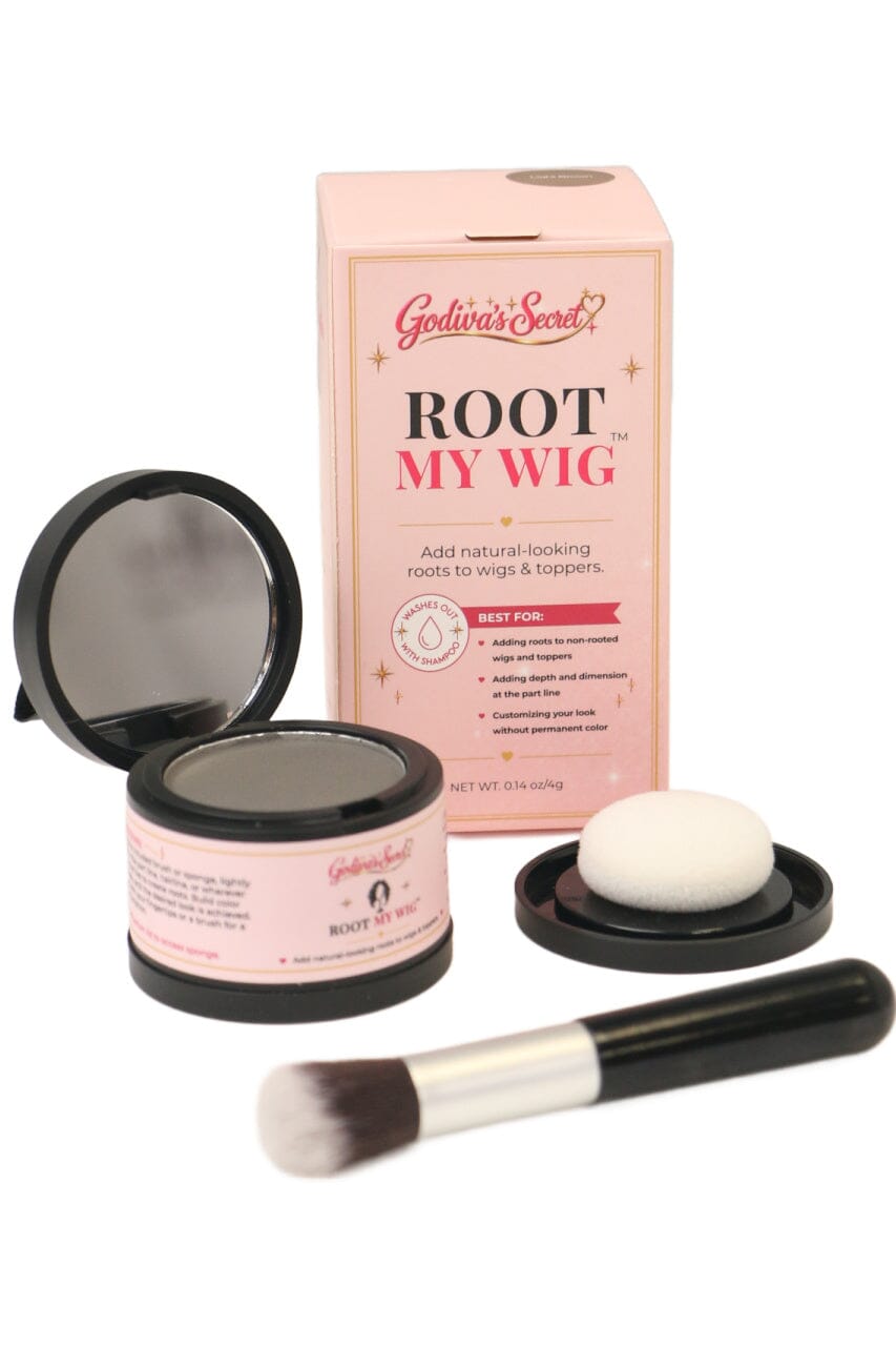 Root My Wig Godiva's Secret Wigs Grey 