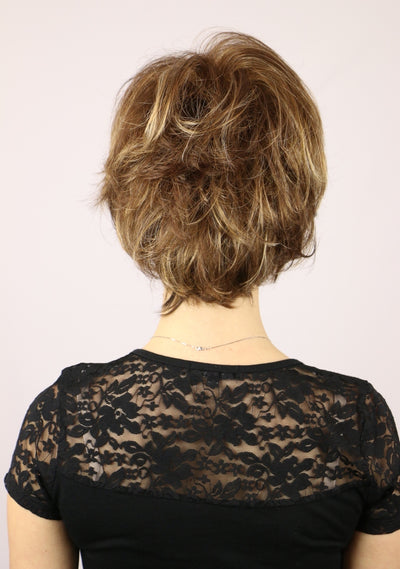 Marble Brown-H / Abigail Lace Front / Medium Wig
