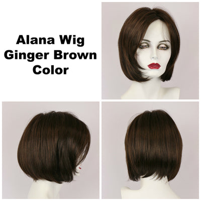 Ginger Brown / Alana / Medium Wig