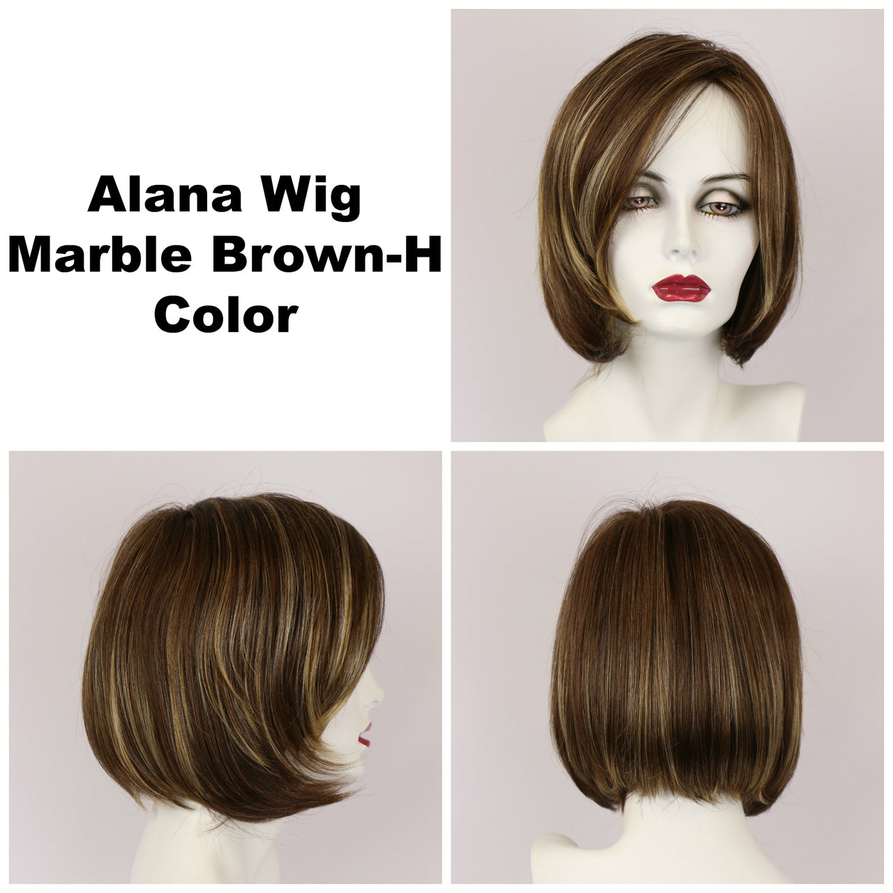 Marble Brown-H / Alana / Medium Wig