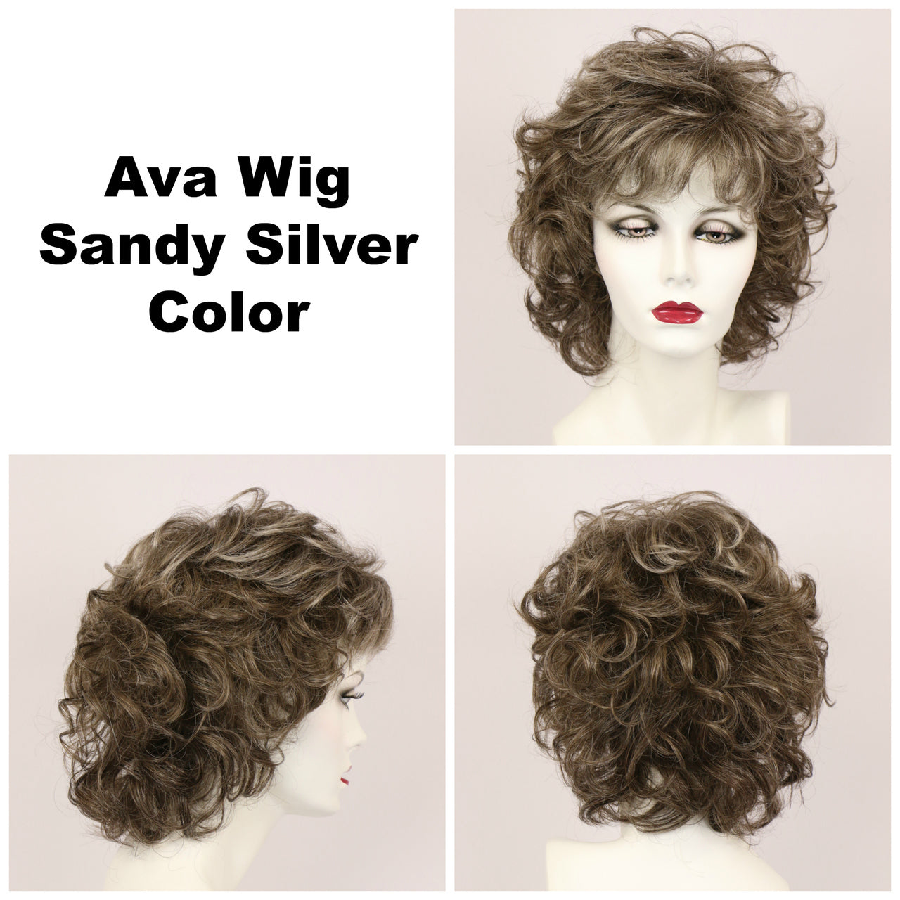 Sandy Silver / Ava / Medium Wig