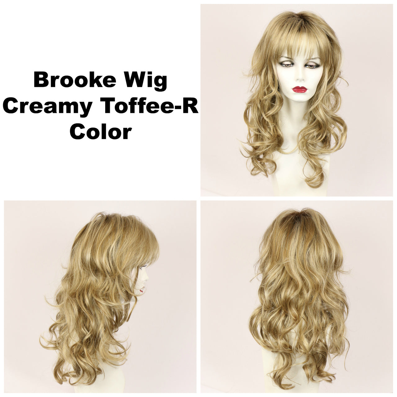 Creamy Toffee-R / Brooke w/ Roots / Long Wig