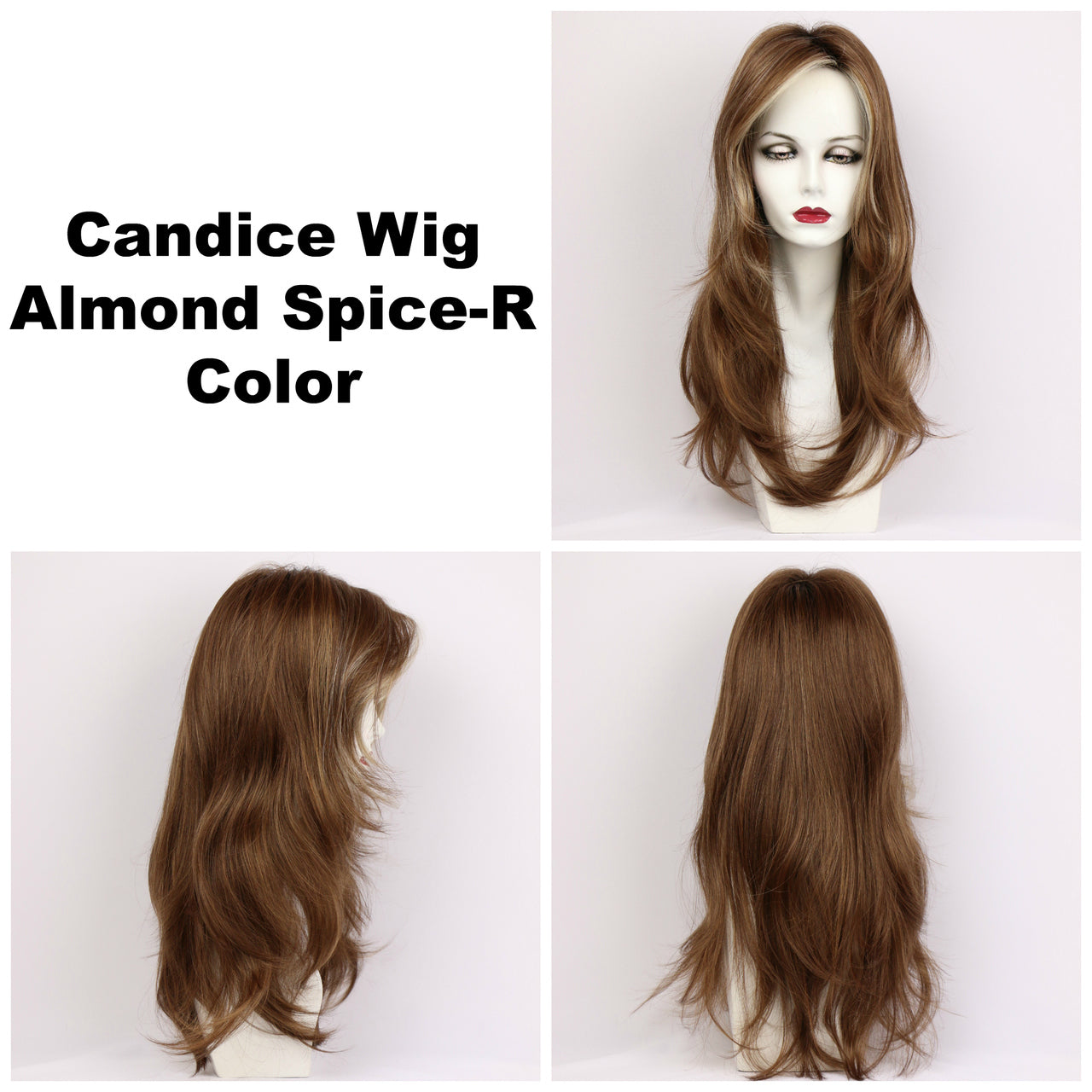 Almond Spice-R / Candice w/ Roots / Long Wig