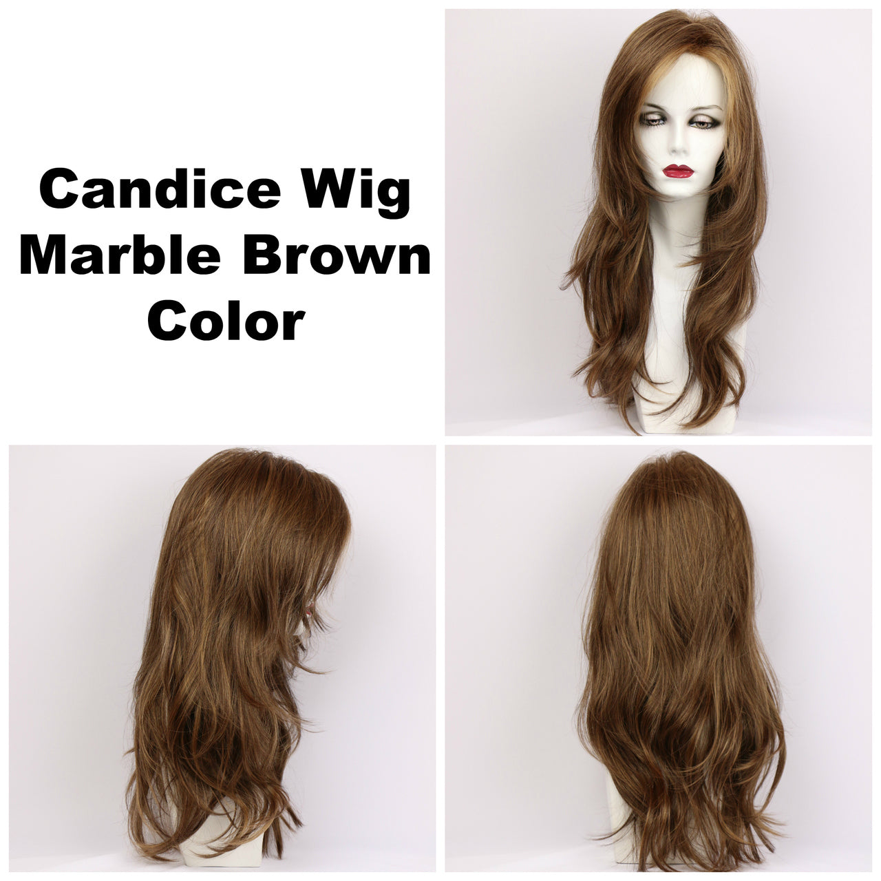 Marble Brown / Candice / Long Wig