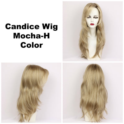 Mocha-H / Candice w/ Roots / Long Wig