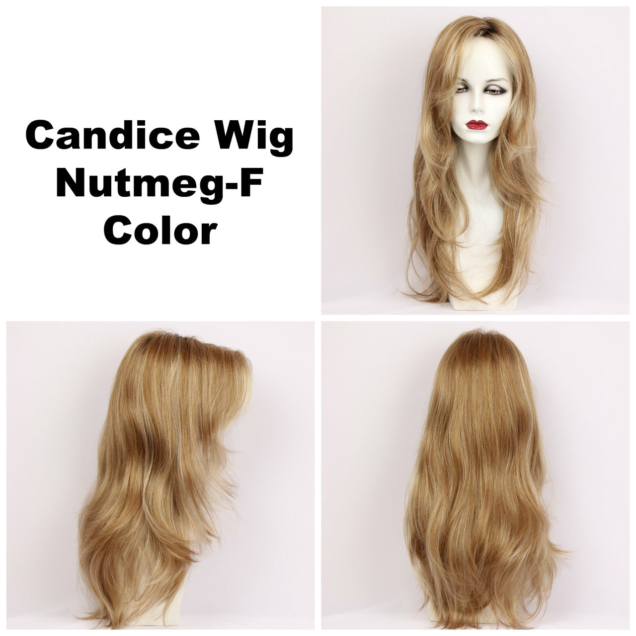 Nutmeg-F / Candice w/ Roots / Long Wig