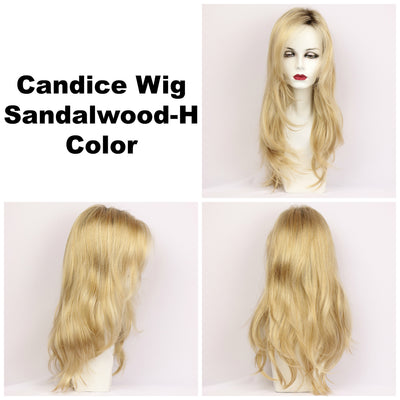 Sandalwood-H / Candice w/ Roots / Long Wig