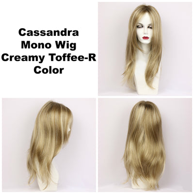 Creamy Toffee-R / Cassandra Monofilament w/ Roots / Long Wig