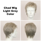 Light Grey / Chad / Men's Wig