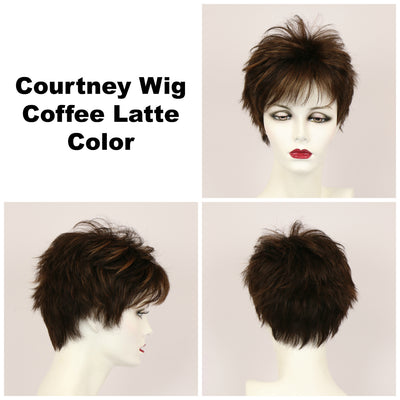 Coffee Latte / Courtney / Short Wig