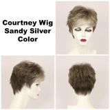 Sandy Silver / Courtney / Short Wig