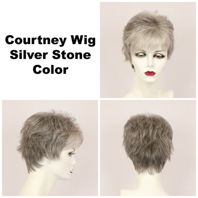 Silver Stone / Courtney / Short Wig