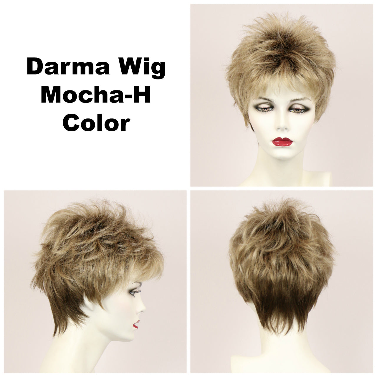Mocha-H / Darma w/ Roots / Short Wig