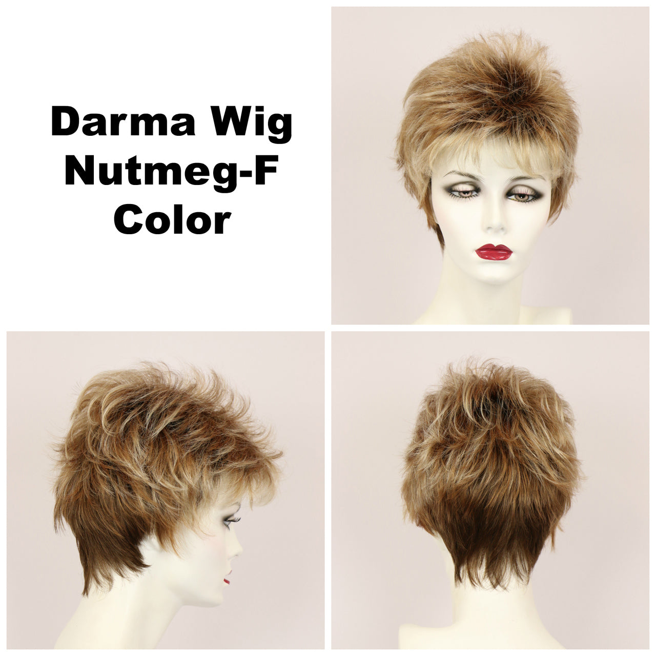 Nutmeg-F / Darma w/ Roots / Short Wig