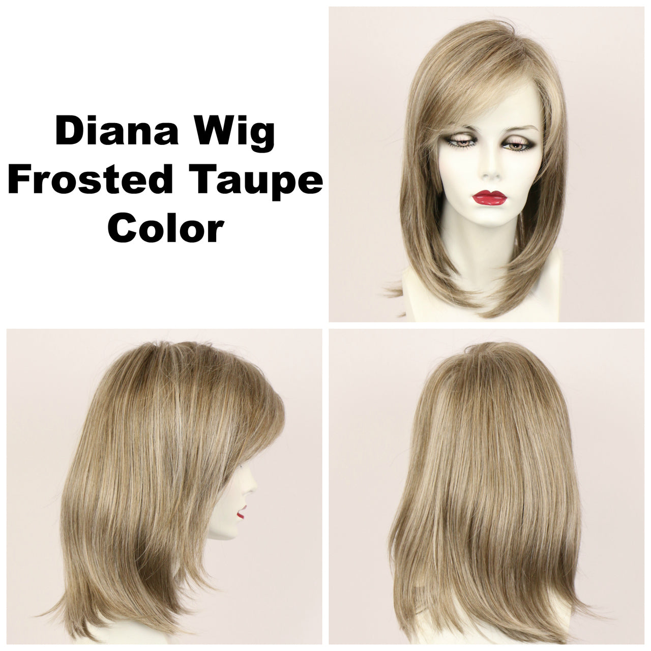 Frosted Taupe / Diana Lace Front / Long Wig