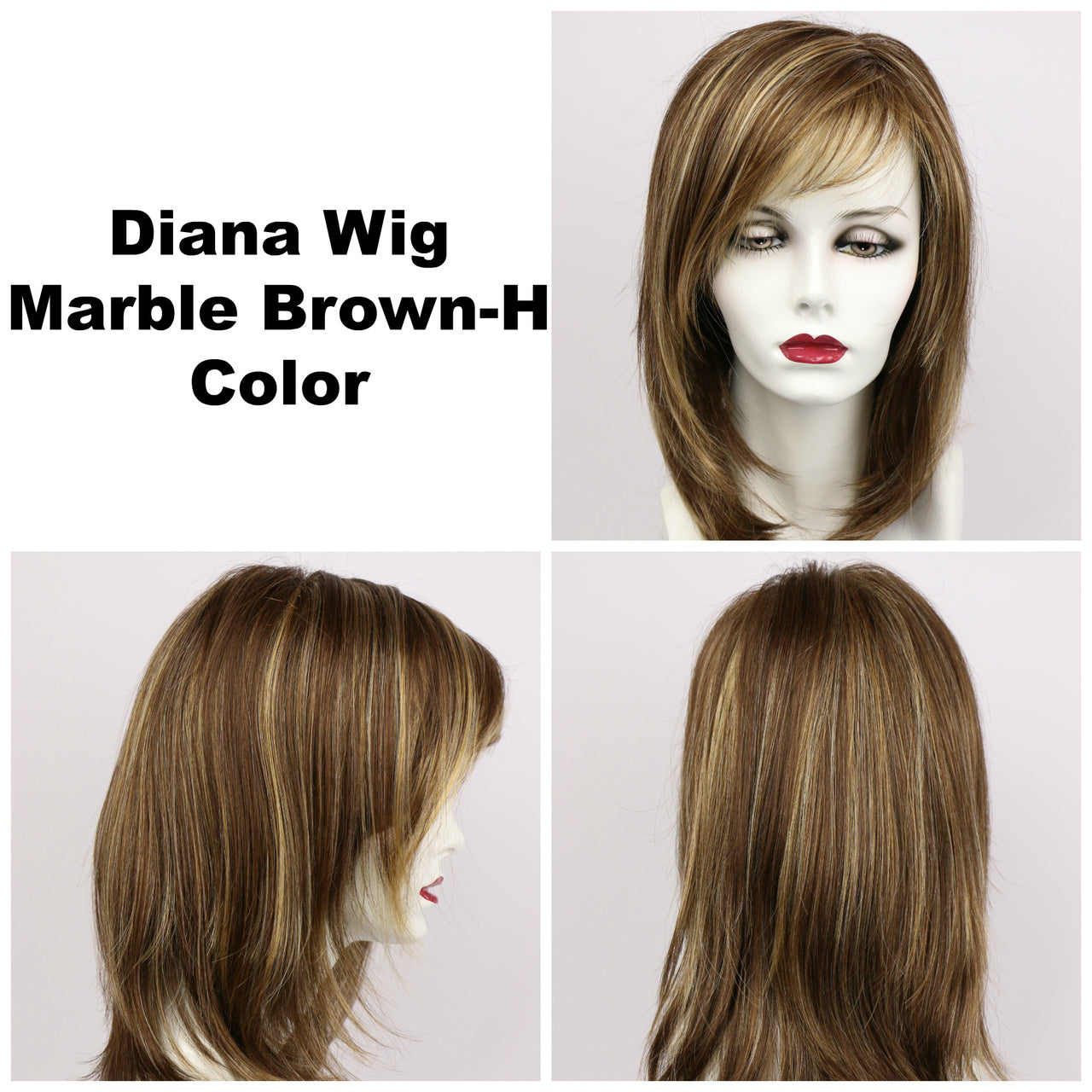 Marble Brown-H / Diana Lace Front / Long Wig