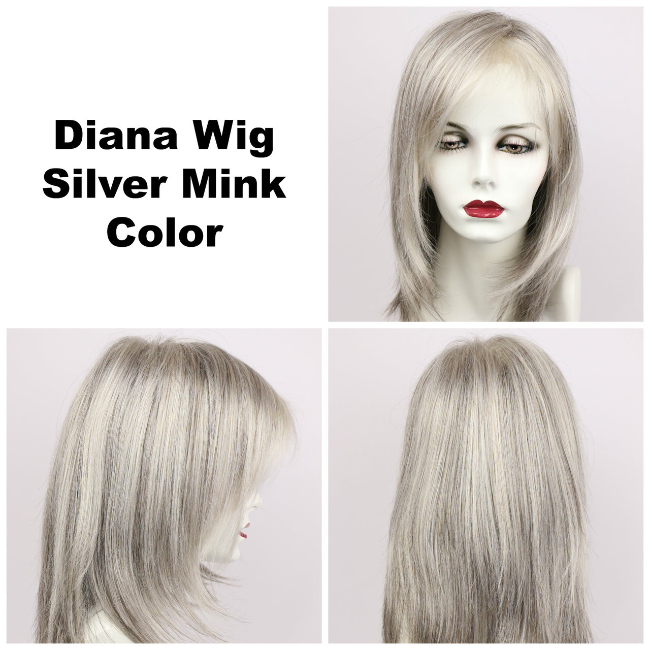 Silver Mink / Diana Lace Front / Long Wig