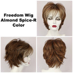 Almond Spice-R / Large Freedom w/ Roots / Medium Wig