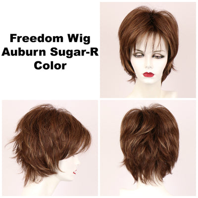 Auburn Sugar-R / Freedom w/ Roots / Medium Wig