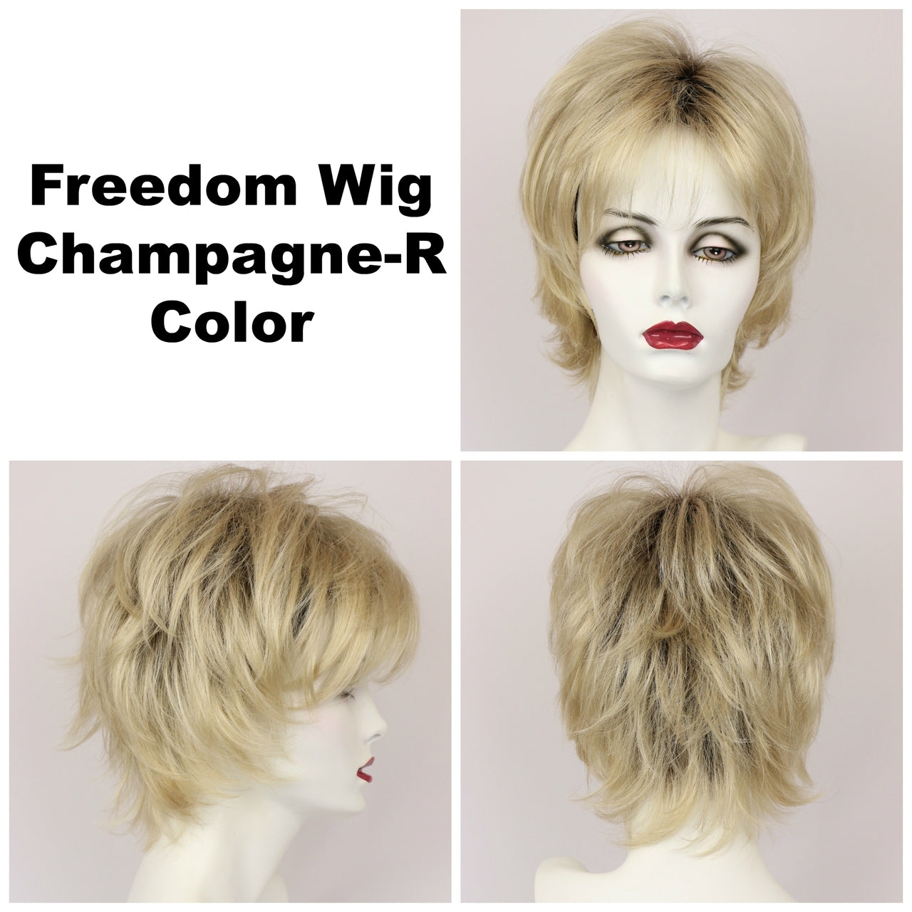 Champagne-R / Freedom w/ Roots / Medium Wig