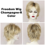 Champagne-R / Large Freedom w/ Roots / Medium Wig