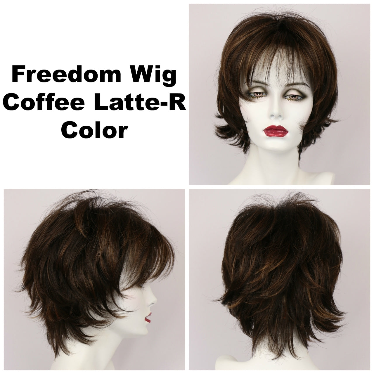 Coffee Latte-R / Large Freedom w/ Roots / Medium Wig