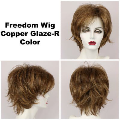 Copper Glaze-R / Freedom w/ Roots / Medium Wig