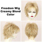 Creamy Blond / Large Freedom / Medium Wig