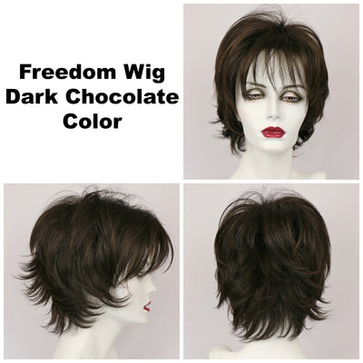 Dark Chocolate / Large Freedom / Medium Wig