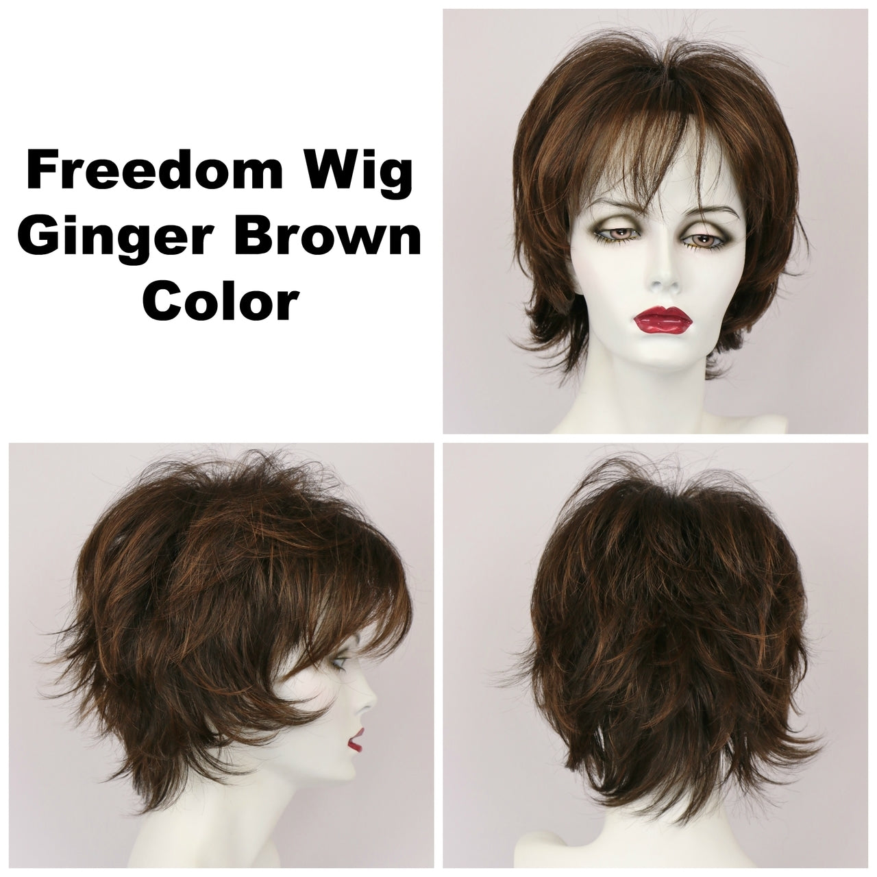 Ginger Brown / Large Freedom / Medium Wig