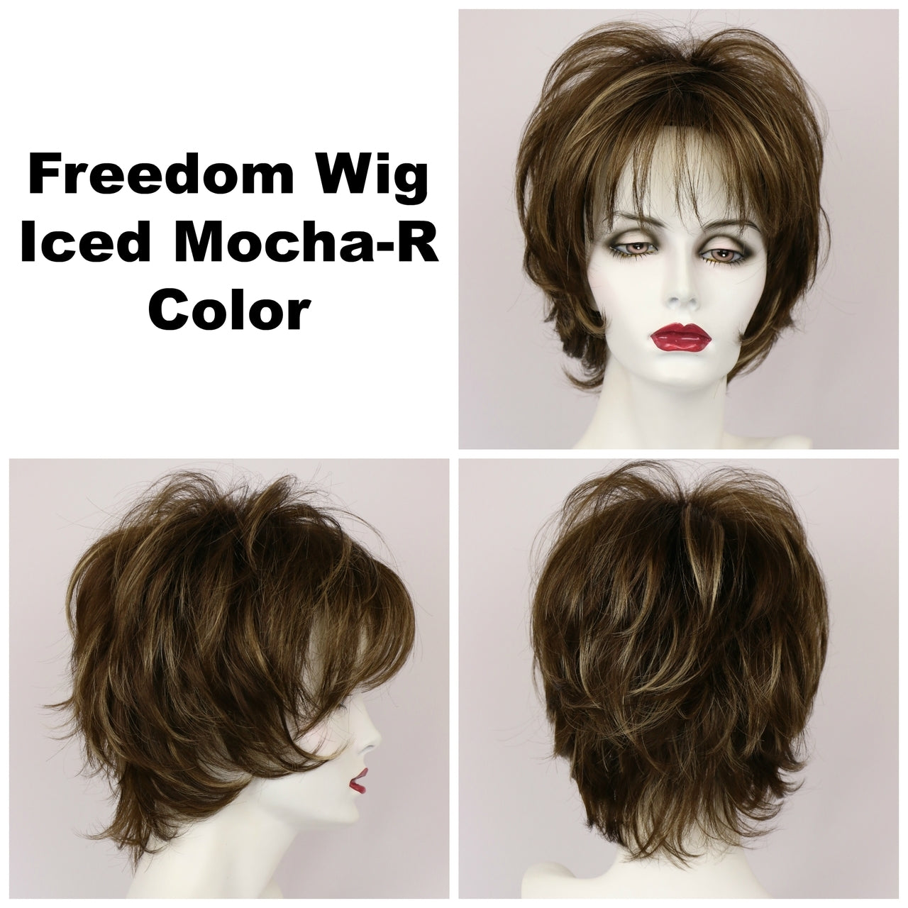 Iced Mocha-R / Large Freedom w/ Roots / Medium Wig