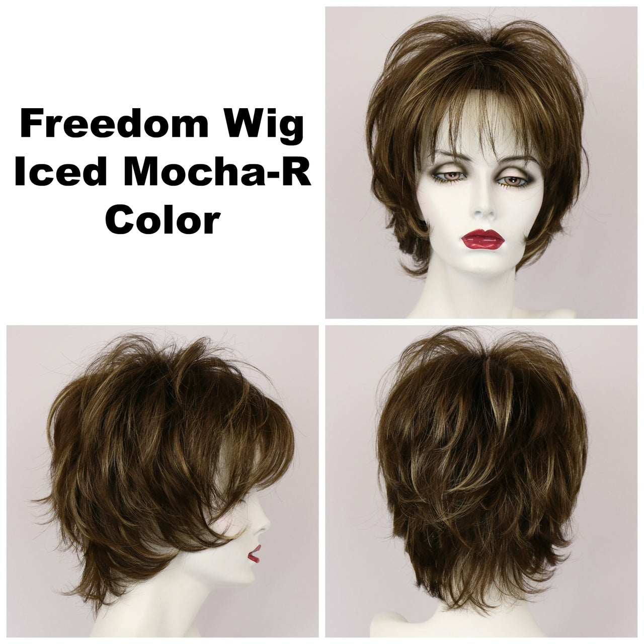 Iced Mocha-R / Freedom w/ Roots / Medium Wig