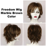 Marble Brown / Large Freedom / Medium Wig