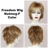 Nutmeg-F / Large Freedom w/ Roots / Medium Wig