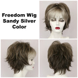 Sandy Silver / Freedom / Medium Wig