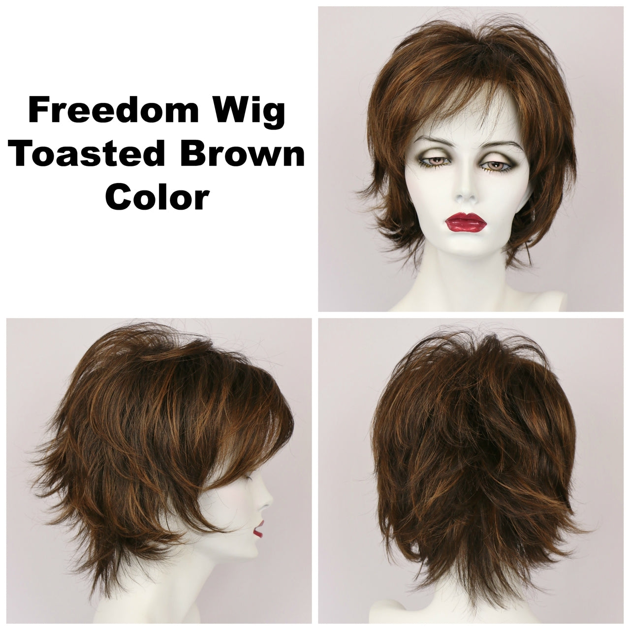 Toasted Brown / Freedom / Medium Wig