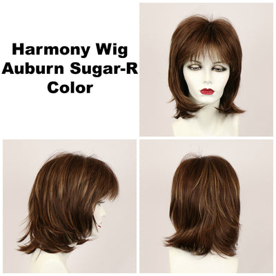 Auburn Sugar-R / Harmony w/ Roots / Medium Wig