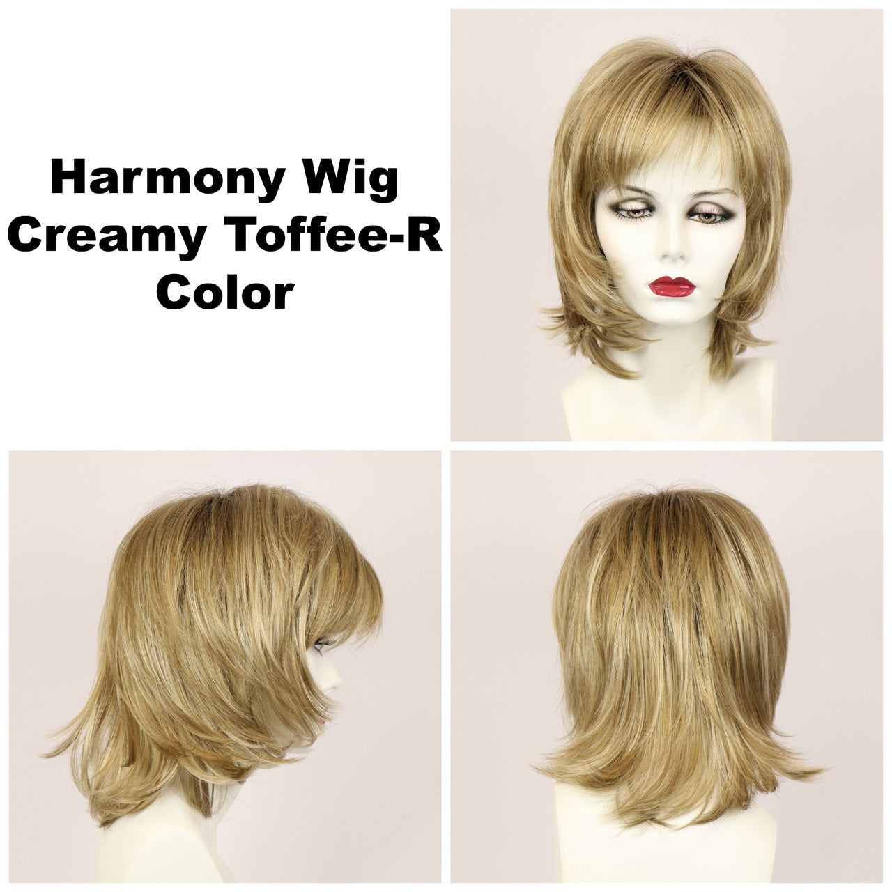 Creamy Toffee-R / Harmony w/ Roots / Medium Wig