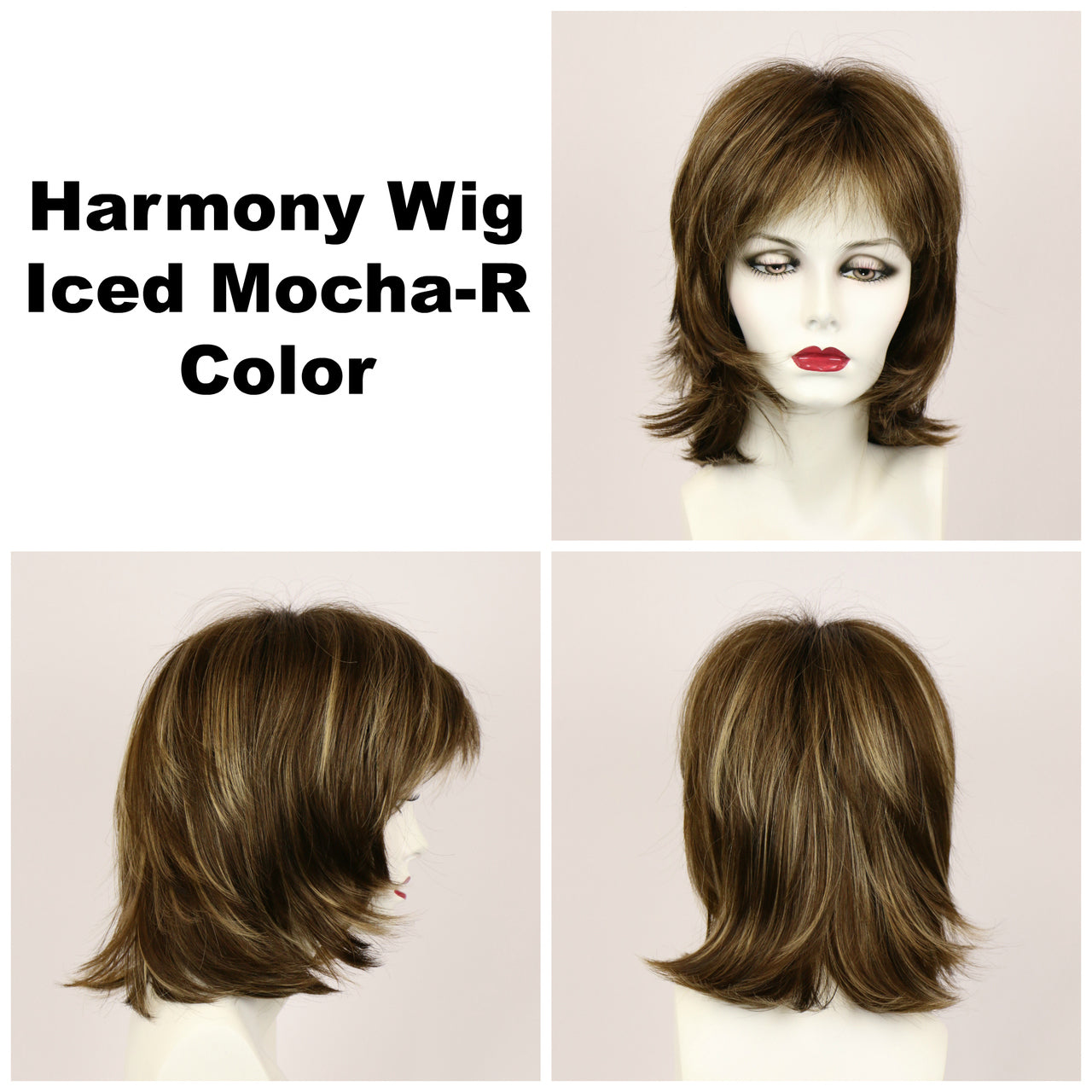 Iced Mocha / Harmony w/ Roots / Medium Wig
