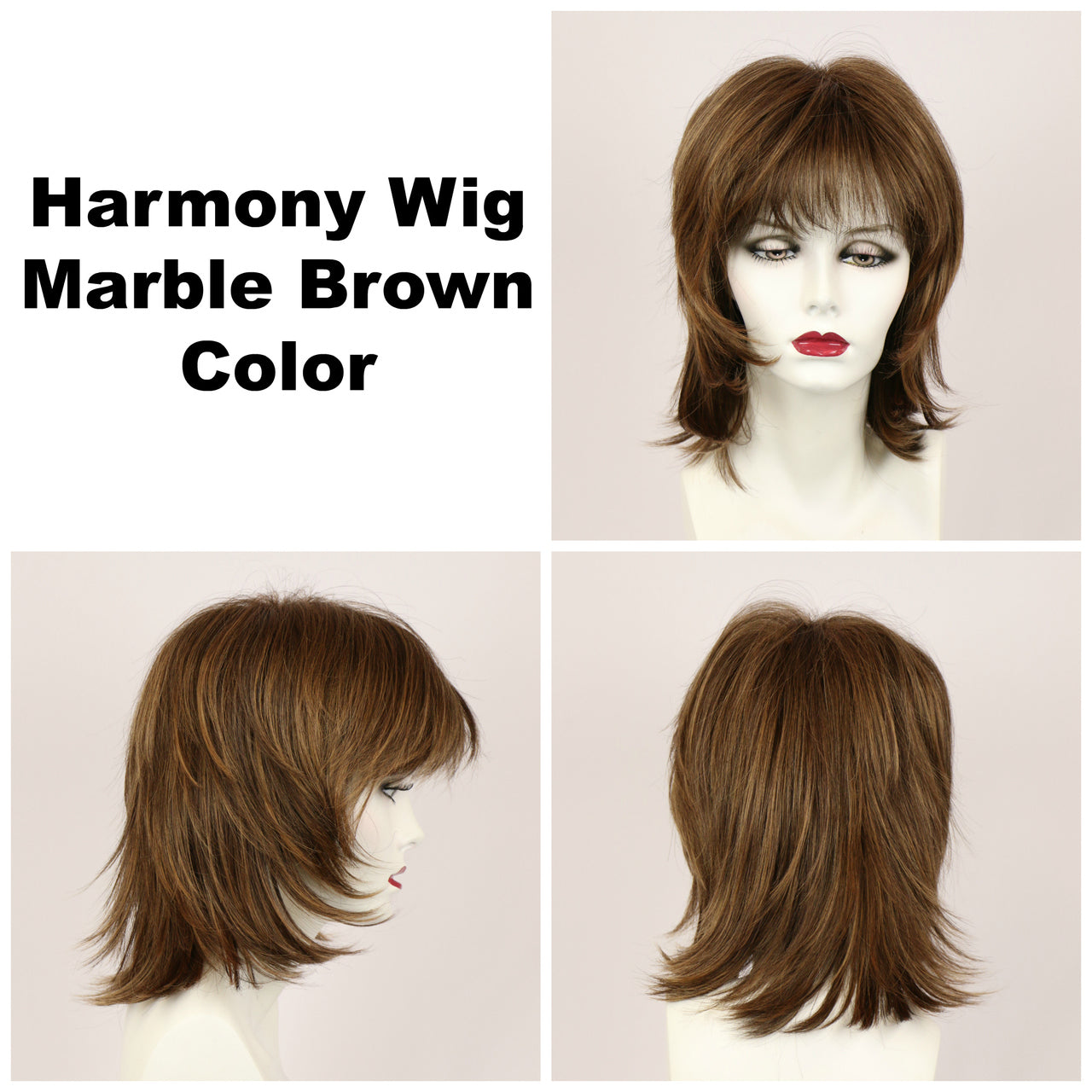 Marble Brown / Harmony / Medium Wig