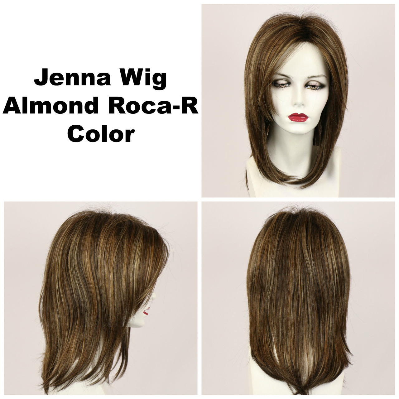 Almond Roca-R / Jenna w/ Roots / Long Wig