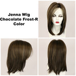 Chocolate Frost-R / Jenna w/ Roots / Long Wig