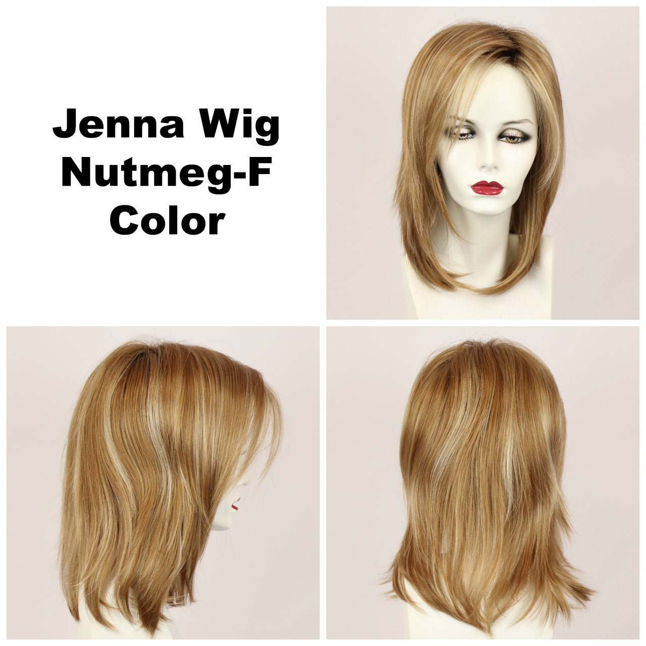 Nutmeg-F / Jenna w/ Roots / Long Wig