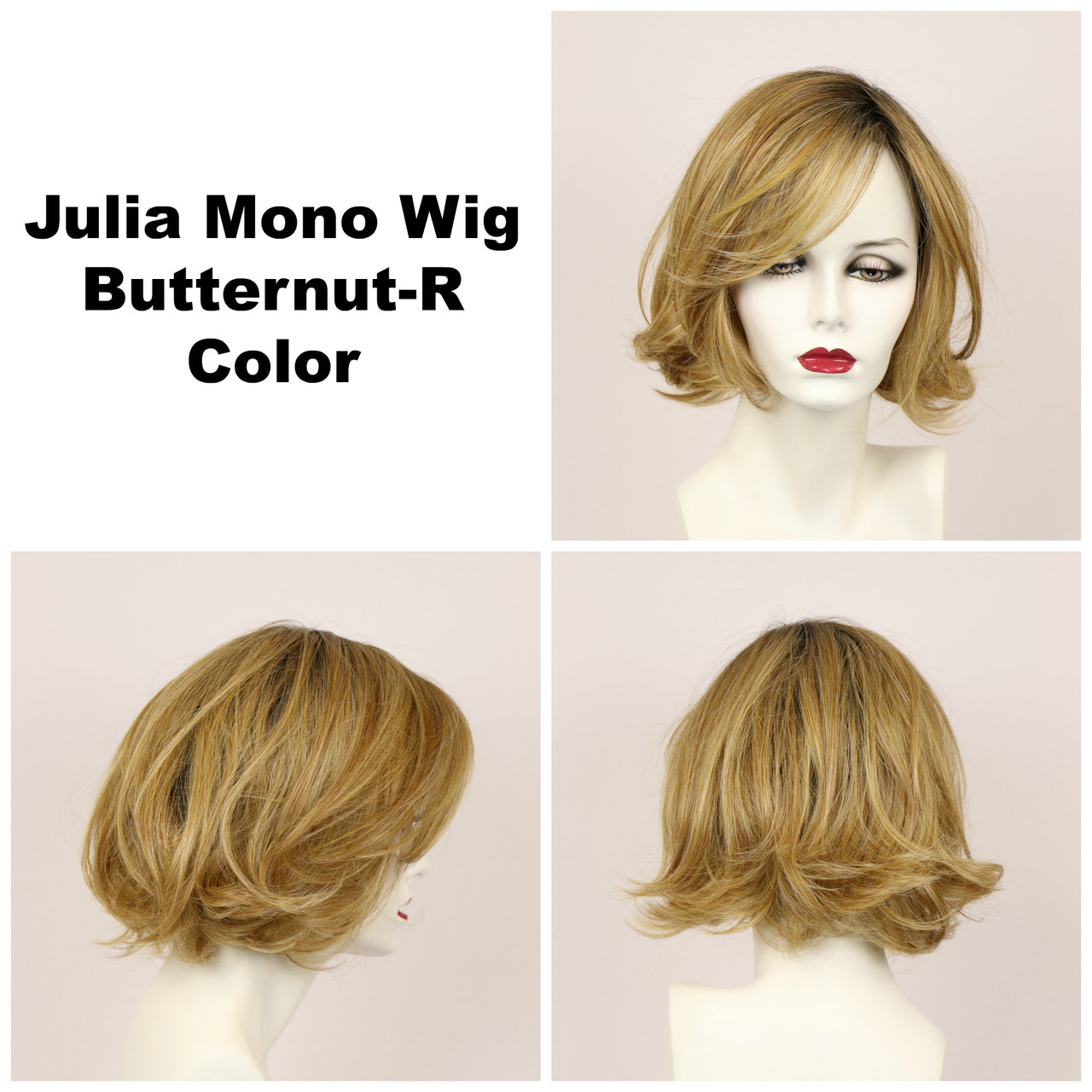 Butternut-R / Julia Lace Front w/ Roots / Medium Wig